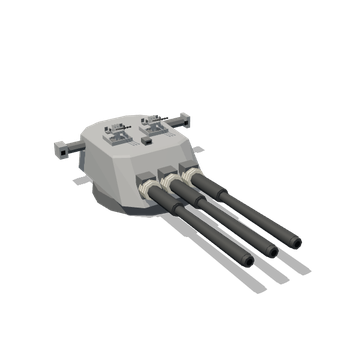 46 cm triple turret model