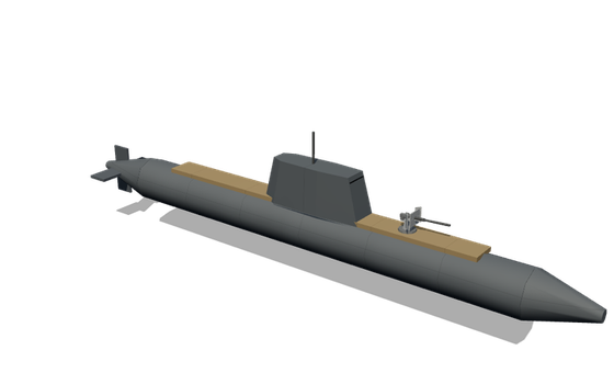 Block-built submarine